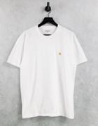 Carhartt Wip Chase T-shirt In White