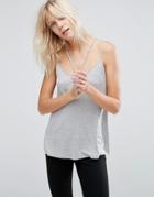 Asos The Ultimate Cami With Caging Detail - Gray