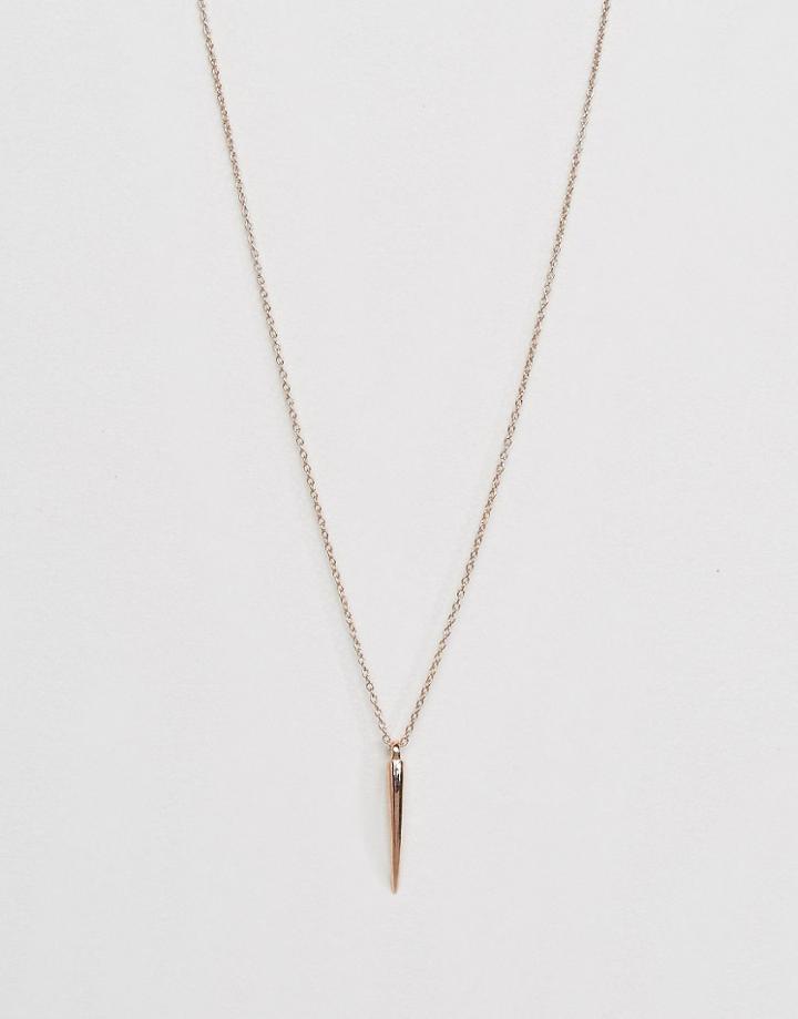 Orelia Fine Gold Plated Tusk Necklace - Gold