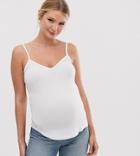 Asos Design Maternity Ultimate Cami With V-neck In White