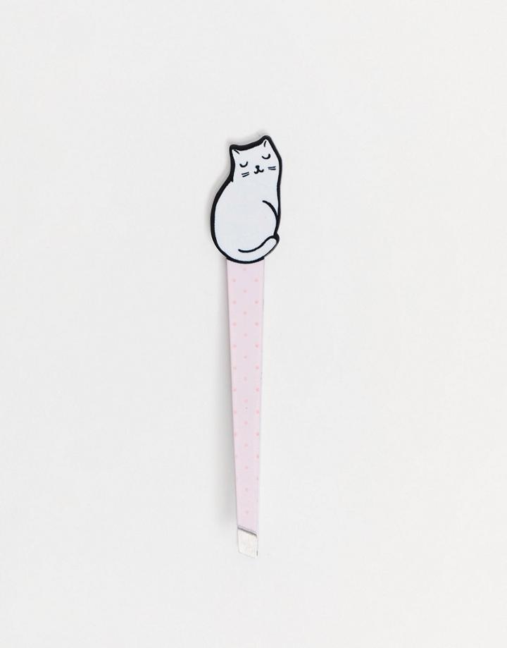 Sass & Belle Cutie Cat Tweezers-pink