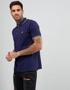 Lyle & Scott Tipped Polo Shirt In Navy - Navy