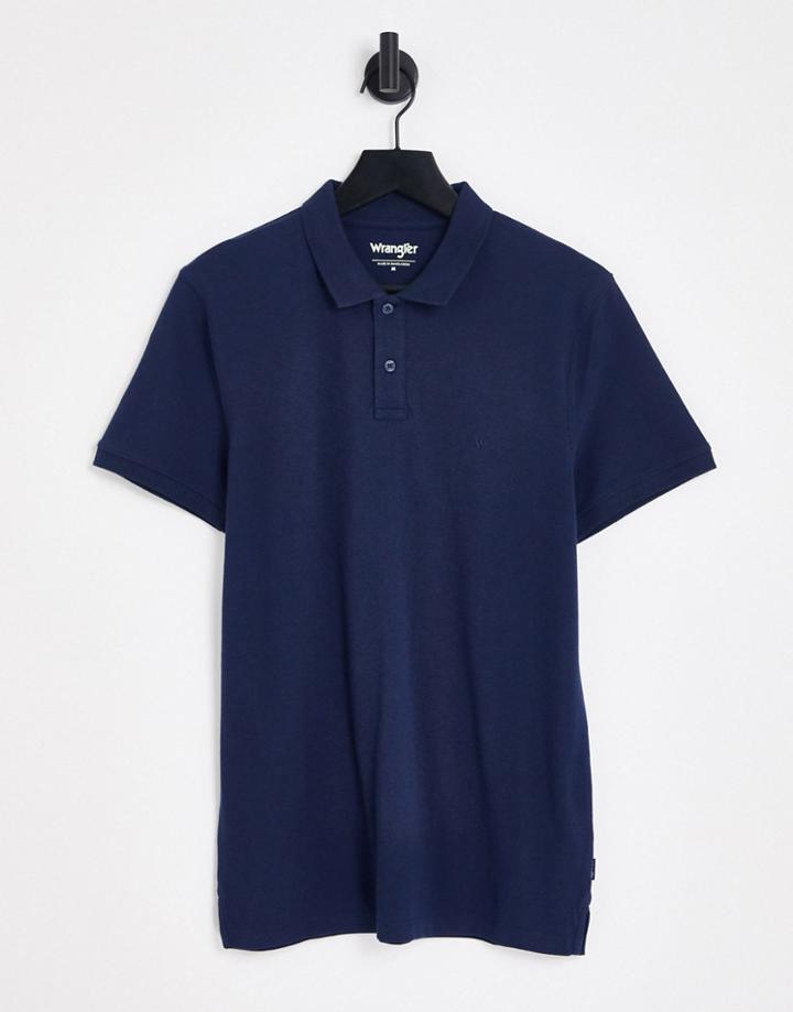 Wrangler Polo In Navy