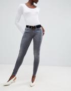 Selected Elena Skinny Jeans - Gray