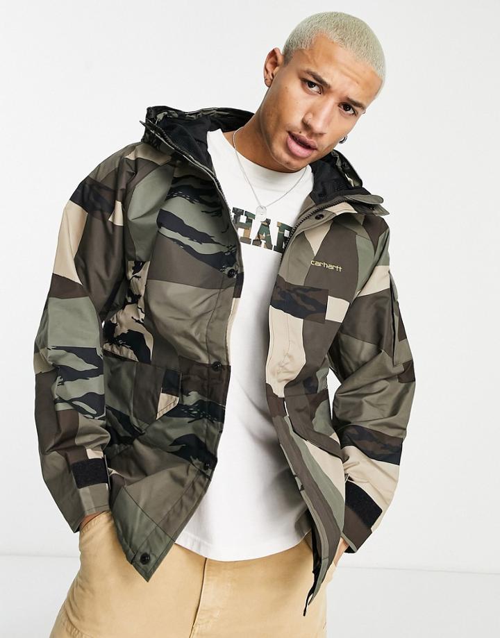 Carhartt Wip Prospector Jacket In Camo-multi
