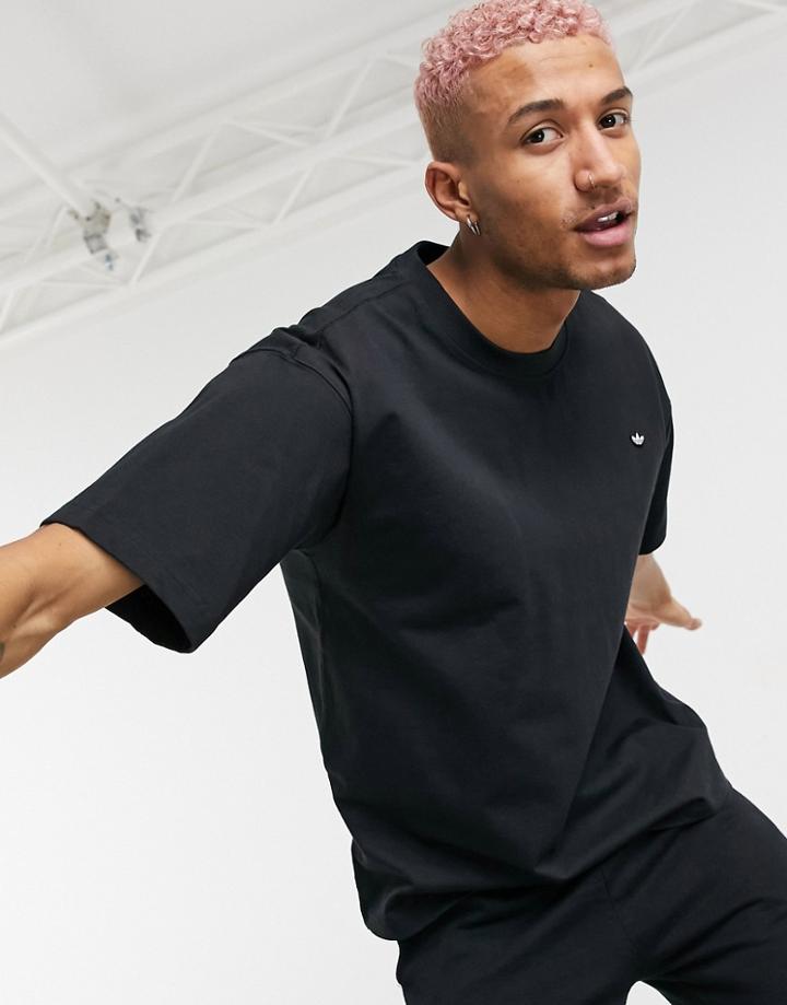 Adidas Originals Premium Coordinating T-shirt In Black