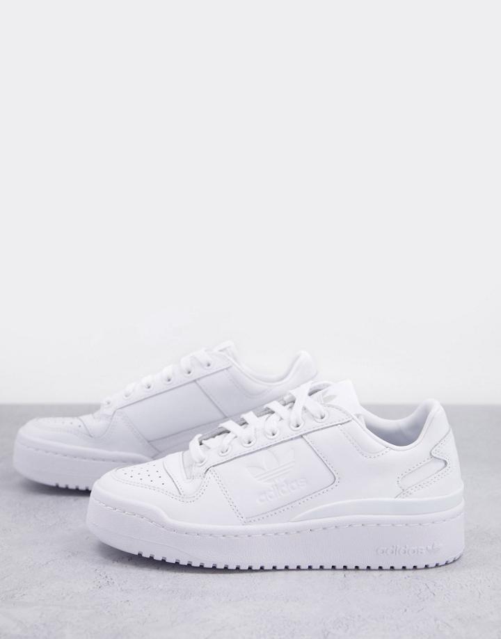 Adidas Originals Forum Bold Sneakers In Triple White