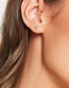& Other Stories Minimal Flower Stud Earrings In Gold