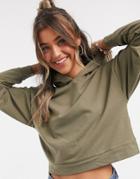 Jdy Set Cropped Hoodie In Green