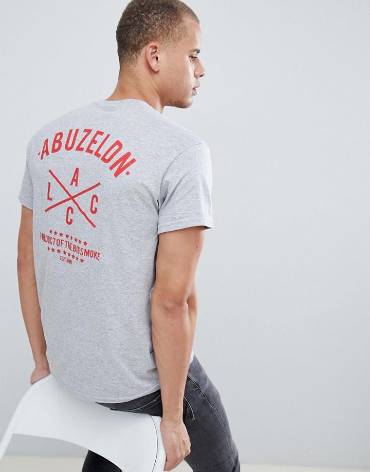 Abuze Ldn Alcc Back Print T-shirt - Gray