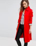 Helene Berman Trench Coat - Red