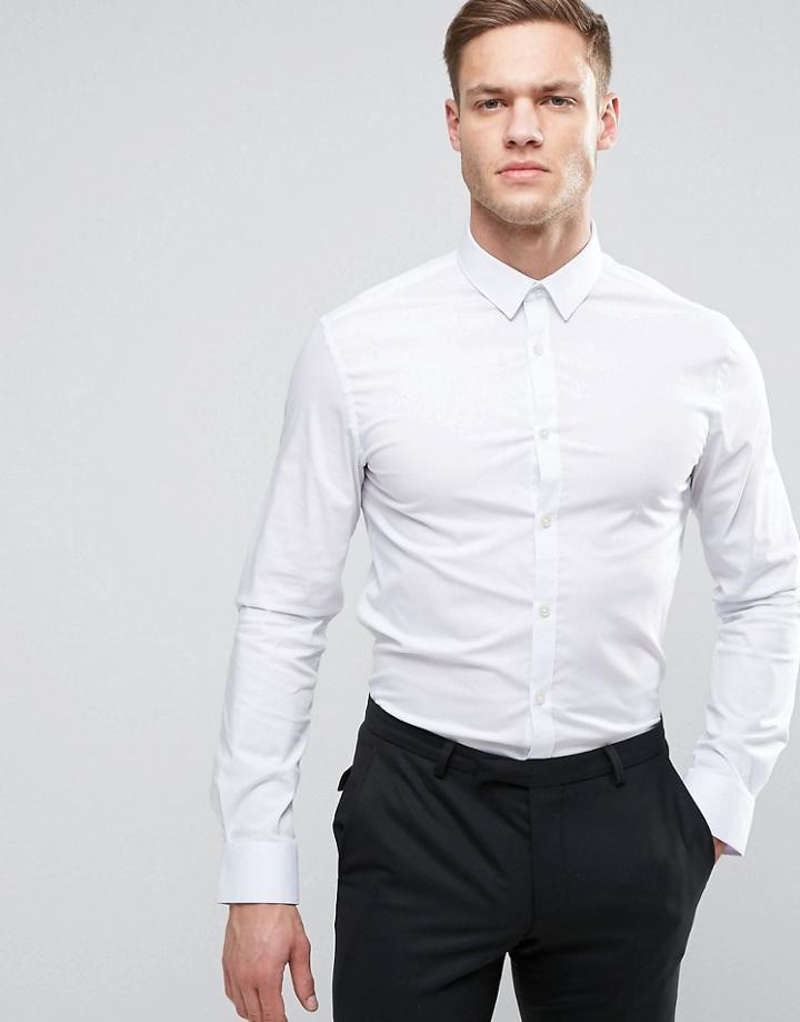 Celio Slim Smart Shirt - White