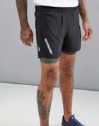 First 2-in-1 Training Shorts - Black
