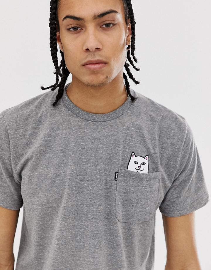 Ripndip Lord Nermal Pocket T-shirt In Gray