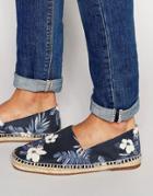 Aldo Larelang Hawaiian Print Espadrilles - Navy