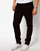 Cheap Monday Jeans Dropped Tapered Fit In New Black - Black