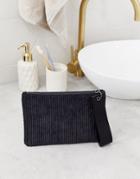 Monki Cord Zip Through Pouch In Black