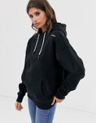Religion Oversized Hoodie With Brand Logo Patch - Black