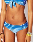 Seafolly Ruched Side Retro Bikini Bottoms - Lapis