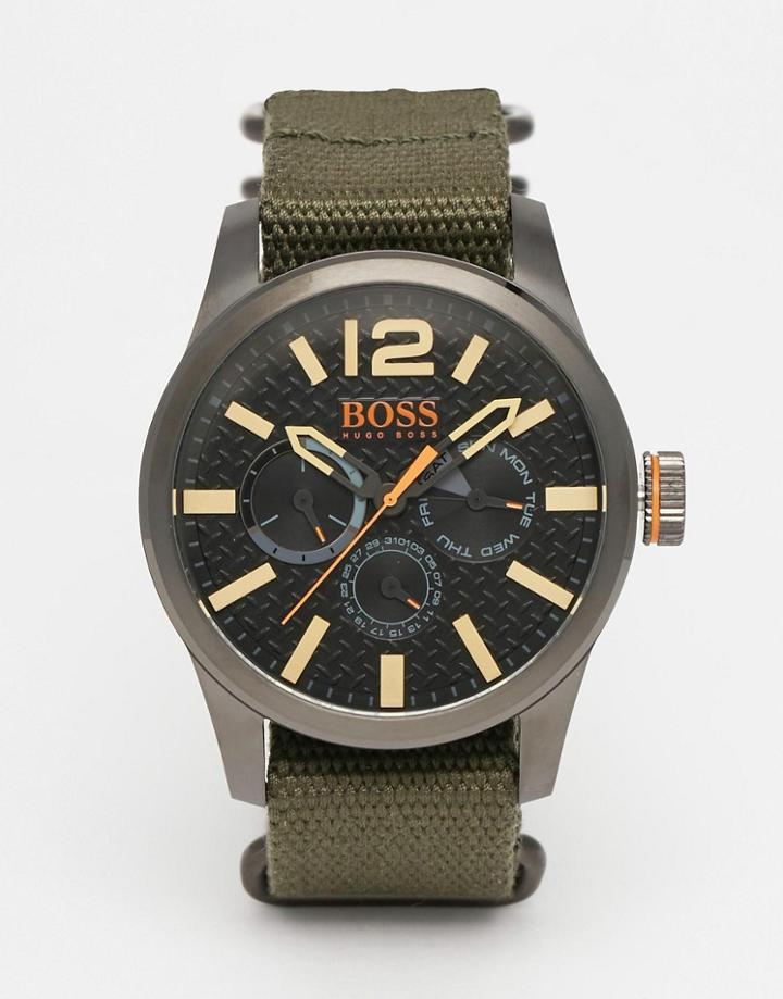 Boss Orange Paris Nato Strap Watch - Green