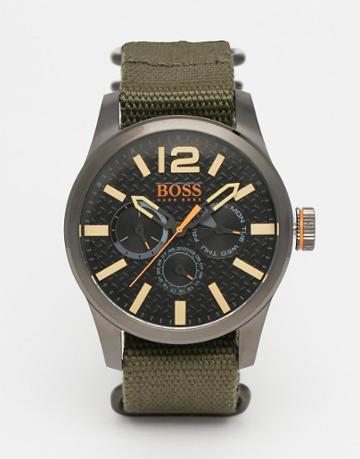 Boss Orange Paris Nato Strap Watch - Green