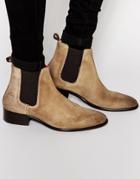 Base London Arthur Leather Chelsea Boots - Beige