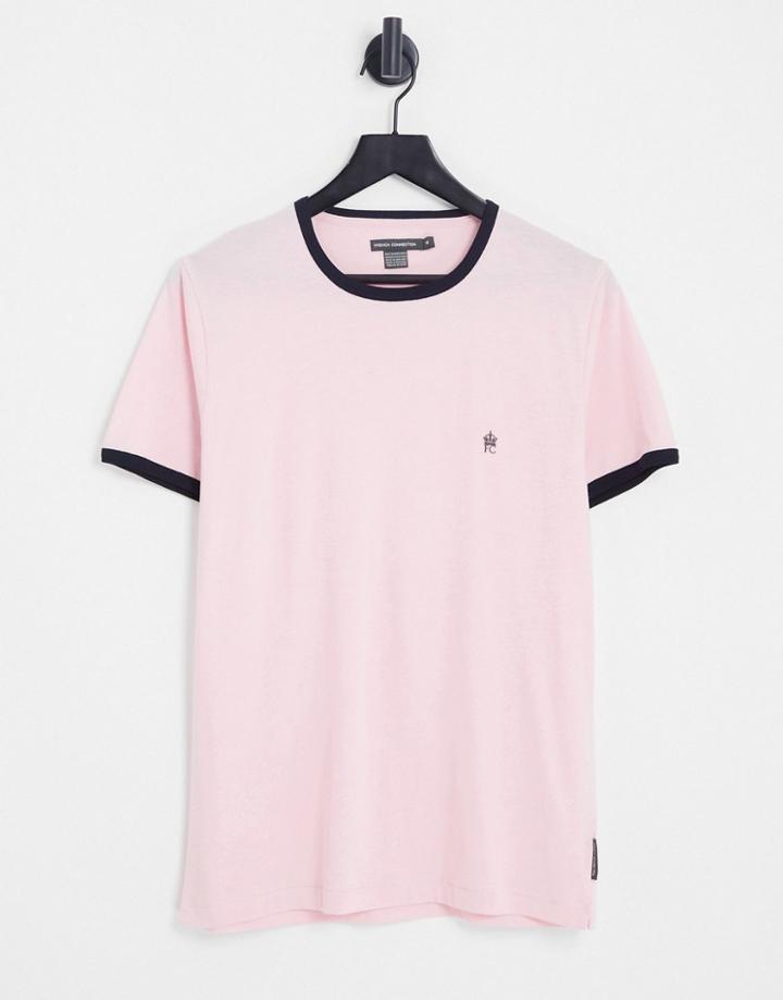 French Connection Ringer T-shirt In Pink