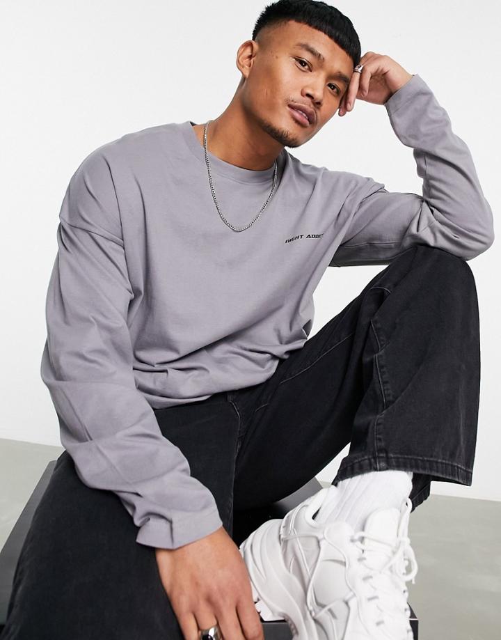 Night Addict Nox Eye Long Sleeve T-shirt-gray