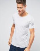 Lindbergh T-shirt In Gray Marl Stretch Cotton - Gray