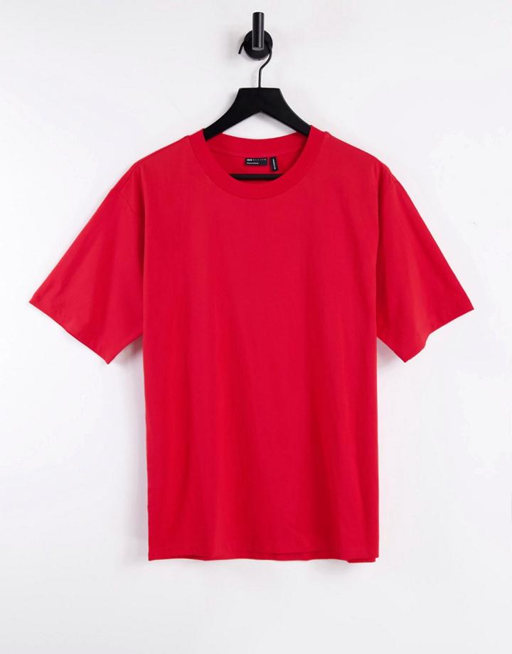 Asos Design Ultimate Oversized T-shirt In Bright Red