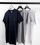 French Connection Tall 3 Pack T-shirt In Blue-navy
