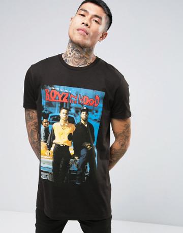 Asos Boyz N The Hood Longline Film T-shirt - Black