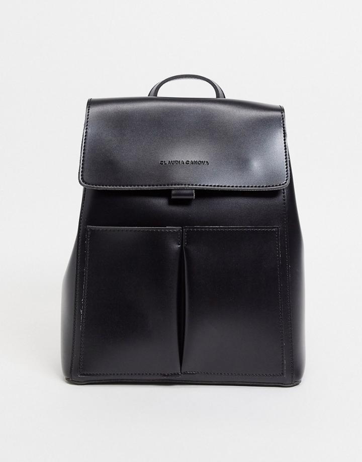 Claudia Canova Double Pocket Backpack In Black