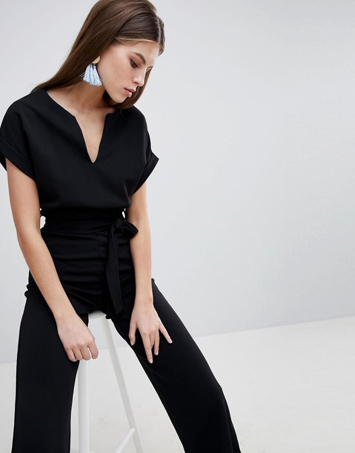 Boohoo Tailored Wide Leg Jumpsuit - Multi