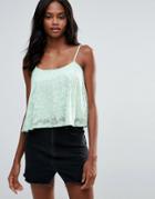 First & I Strappy Cami Top - White