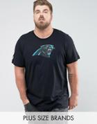 New Era Plus Nfl Carolina Panthers T-shirt In Black - Black