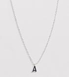 Designb London Sterling Silver A Initial Necklace - Silver
