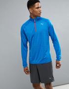 Puma Running 1/4 Zip Sweat In Blue 51501107 - Blue