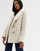Urbancode Reversible Shearling Coat-stone