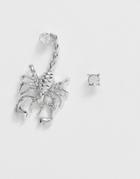Designb Scorpion Earring Pack In Silver