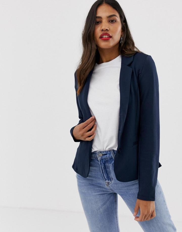 Vila Classic Blazer - Navy