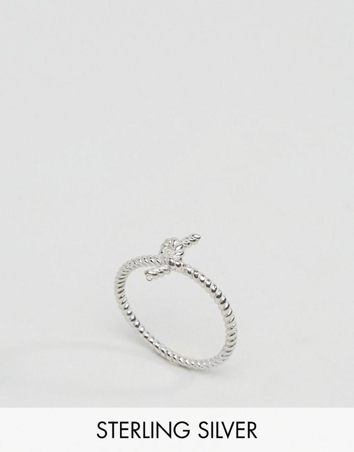 Reclaimed Vintage Sterling Silver Knot Ring - Silver