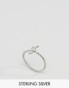 Reclaimed Vintage Sterling Silver Knot Ring - Silver