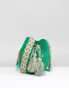 Jardin Del Cielo Green Print Small Mochilla Bag - Multi
