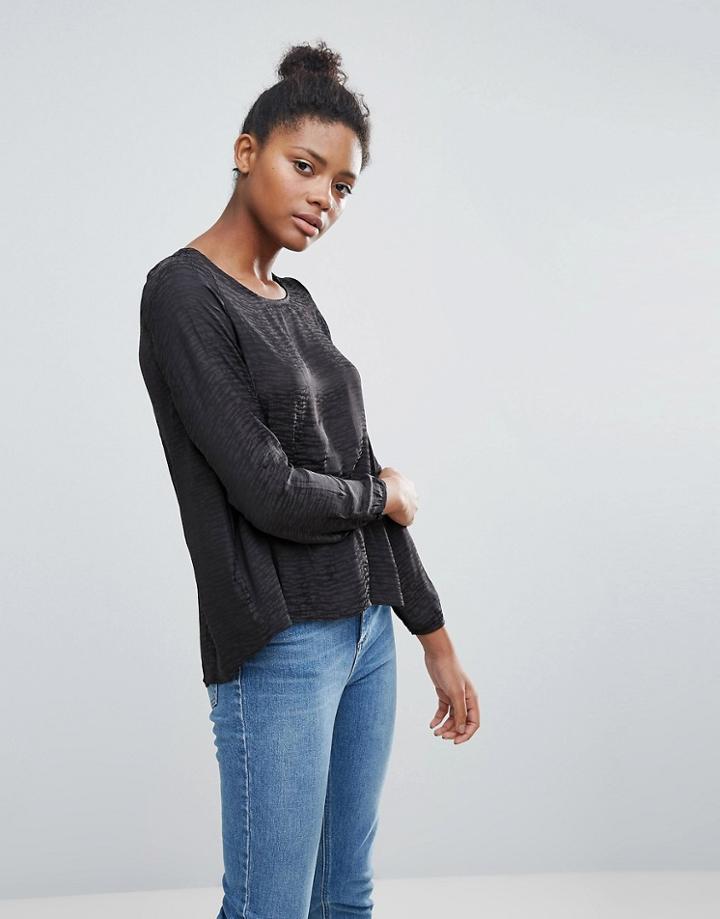 Vila Wrap Hem Blouse - Red