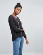 Vila Wrap Hem Blouse - Red