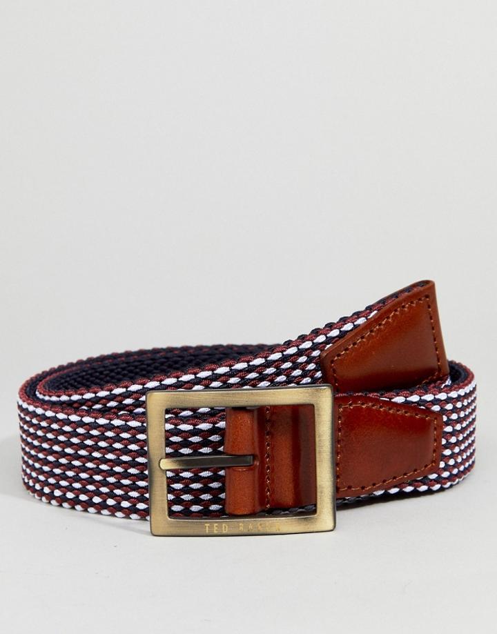 Ted Baker Jayper Woven Elastic Belt - Navy