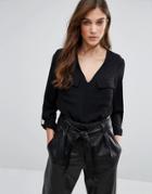 New Look Woven Blouse Body - Black