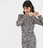 Mango Long Sleeve Sequin Dress In Rainbow-multi