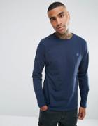 Pretty Green Long Sleeve Jersey T-shirt In Navy - Navy